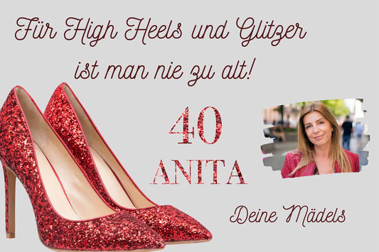 Geburtstags Banner wetterfest High Heels