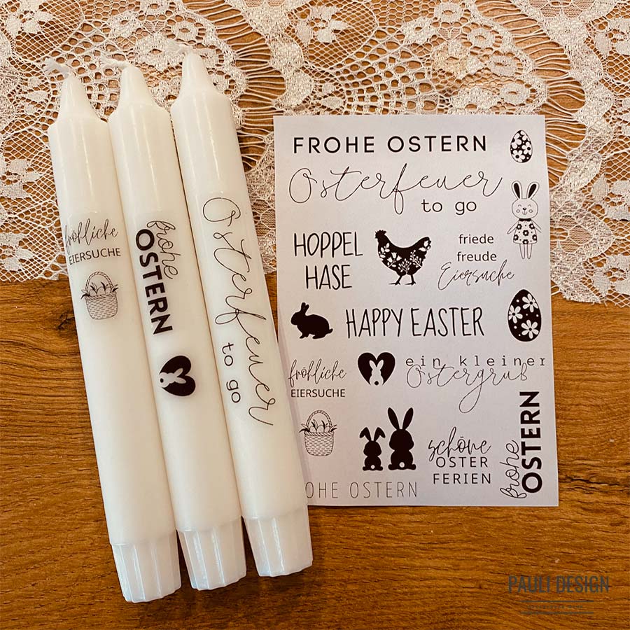 Kerzenblatt I Kerzenfolie I DIY Kerzen I Ostern