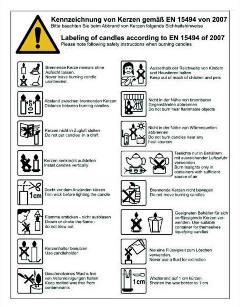 Stabkerze Freundschaftslicht - Wunschlicht